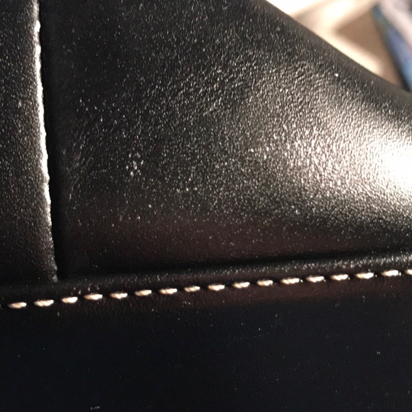 COACH BLACK LEATHER AND JACQUARD HOBO BAG - Picture 7 of 7